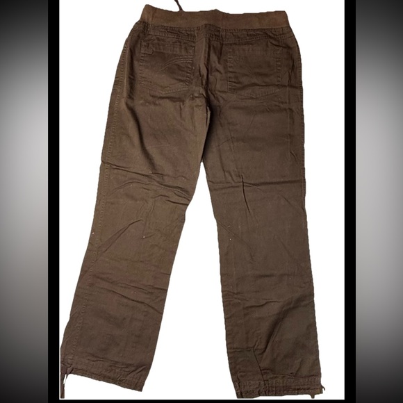 Vintage Bugle Boy Womens Large 90s Utility Loose Fit Baggy Pant Y2K Elastic - Picture 7 of 11